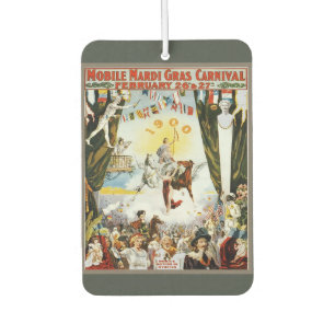 Ambientador Arte de cartel de carnaval Mardi Gras móvil vintag