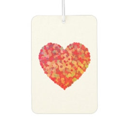 Ambientador Arte de Confeti de Corazón Abstracto