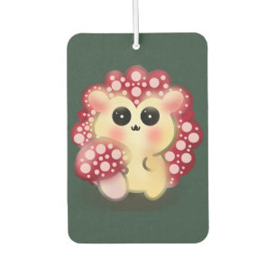 Ambientador Arte de hongo rojo Kawaii lindo erizo sombrilla