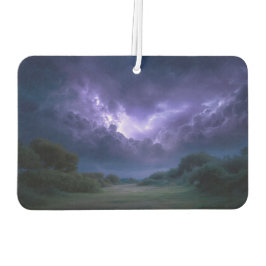 Ambientador arte de paisaje de tormenta azul púrpura