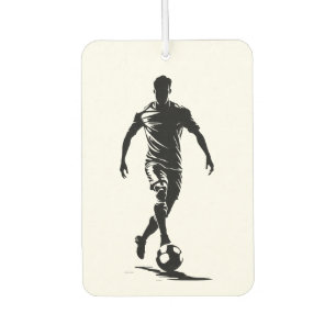 Ambientador Arte de Silueta de Jugador de Fútbol Minimalista