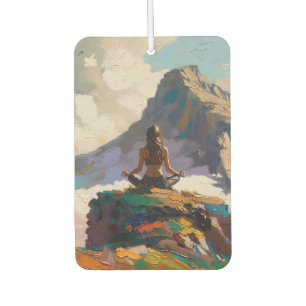 Ambientador Arte de Yoga: Belleza Equilibrada (Pintura al Óleo