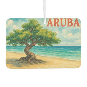 Ambientador Aruba Divi Tree Eagle Beach acuarela