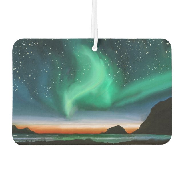 Ambientador Aurora Borealis - Pintura de aceite (Anverso)