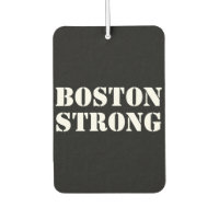 Auto blanco negro "Boston Strong"