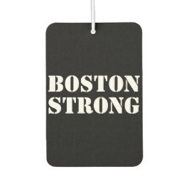 Ambientador Auto blanco negro "Boston Strong"