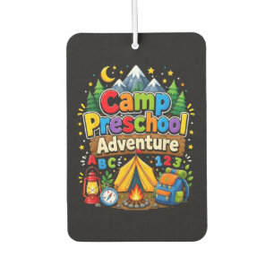 Ambientador Aventura de preescolar de campamento de vuelta al
