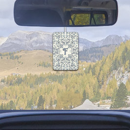 Ambientador Azul Denim Fantasía Gráfica Floral Personalizada