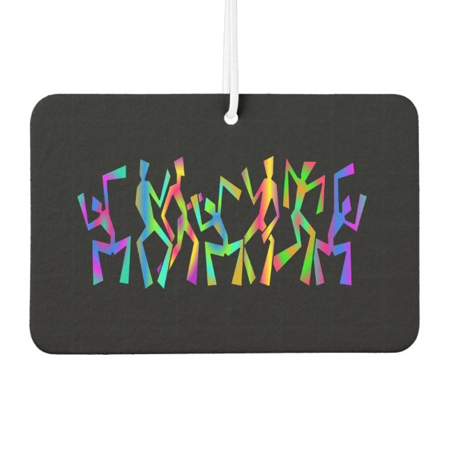 Ambientador Bailarinas filosas psicodélicas Air Freshener (Anverso)