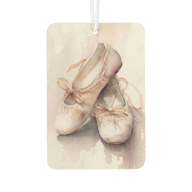 Ambientador Ballet Estilo acuarela Calzado Aire Freshener (Reverso)