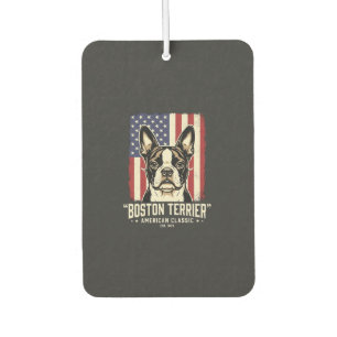 Ambientador Bandera clásica americana del Boston Terrier