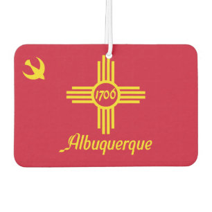 Ambientador Bandera de Albuquerque, Nuevo México Air Freshener