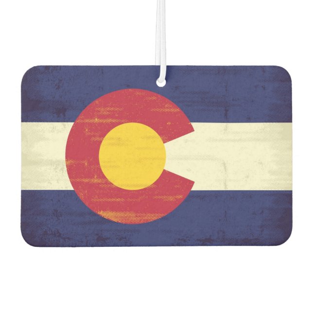Ambientador Bandera de Grunge de Colorado (Anverso)