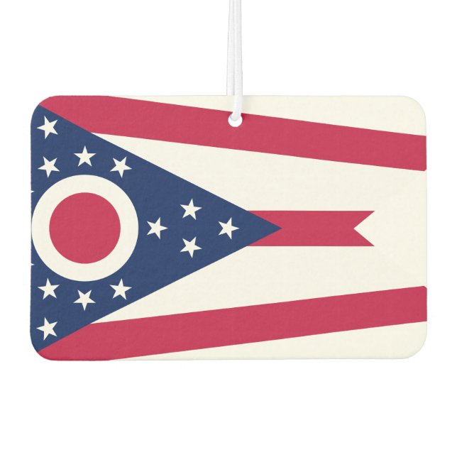 Ambientador Bandera de Ohio, bandera de Estados Unidos (Anverso)