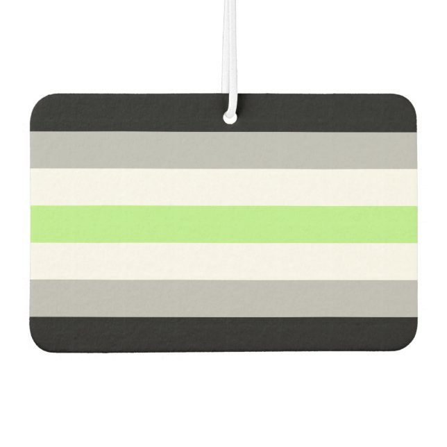 Ambientador Bandera de orgullo Agender (Anverso)