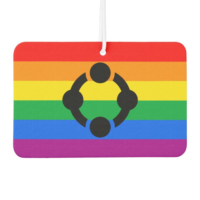 Ambientador Bandera de Orgullo de Nicho de Arcoíris (Anverso)
