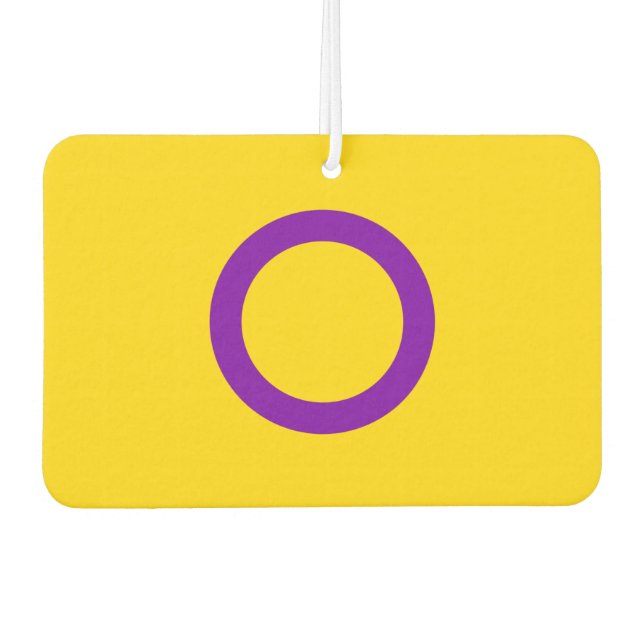 Ambientador Bandera de orgullo intersexual (Anverso)