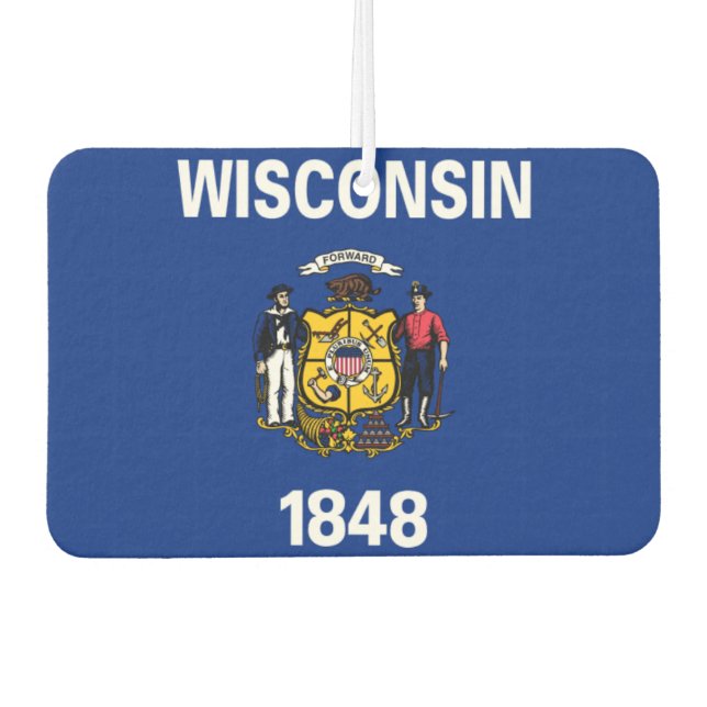 Ambientador Bandera de Wisconsin (Anverso)