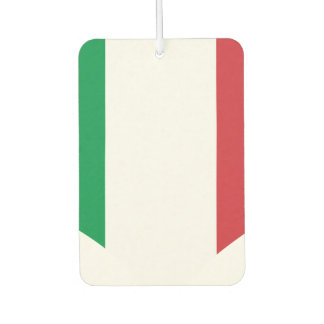 Ambientador Bandera del italiano sobre el fondo metalizado