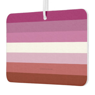 Ambientador bandera del orgullo lésbico femenino de SlipperyJo