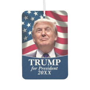 Ambientador Bandera estadounidense fotográfica Donald Trump -