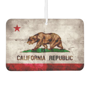 Ambientador Bandera Estatal Weathered Vintage California