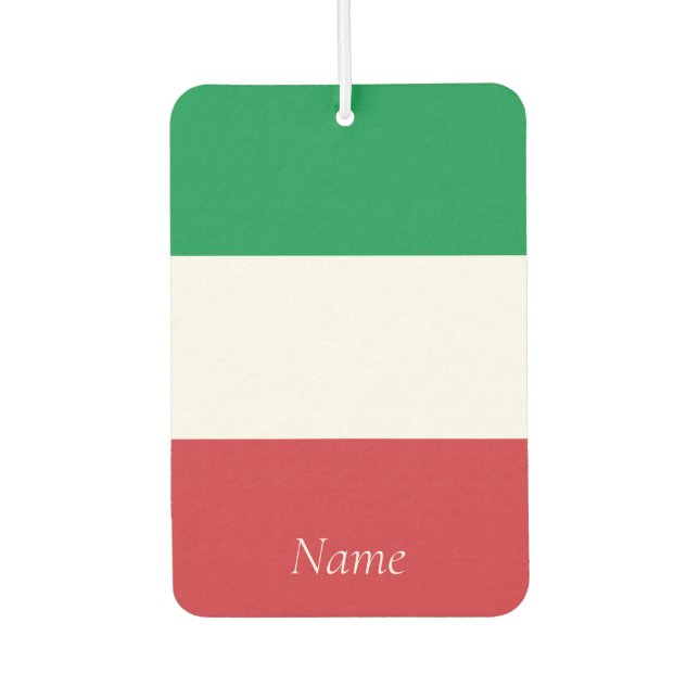 Ambientador Bandera italiana del personalizado (Anverso)