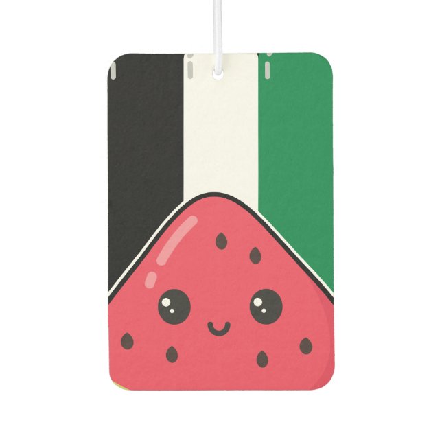 Ambientador Bandera palestina linda con Palestina sin sandía (Anverso)