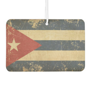 Ambientador Bandera plana envejecida cubano