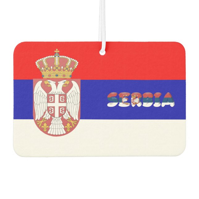 Ambientador Bandera serbia (Anverso)