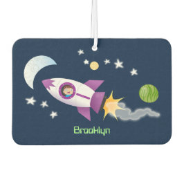 Ambientador Barco de cohetes en ilustracion de personalizado e