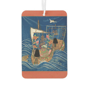 Ambientador Barco del Tesoro Afortunado Japonés Antiguo G.A. A