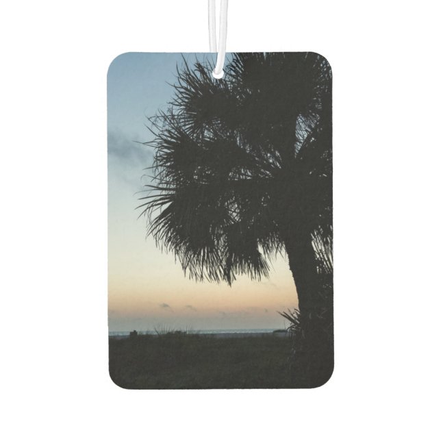 Ambientador Beach Sunset Palm Tree Car Air Freshener (Reverso)