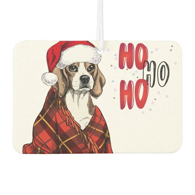 Ambientador Beagle Ho Ho Ho Ho Air Freshener (Anverso)