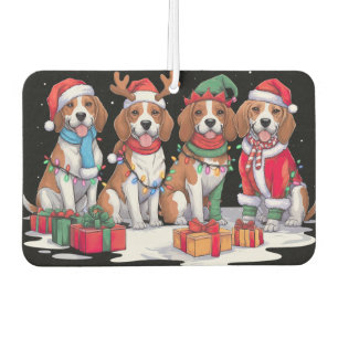 Ambientador Beagle Santa hat antlers luces elefantes Navidades
