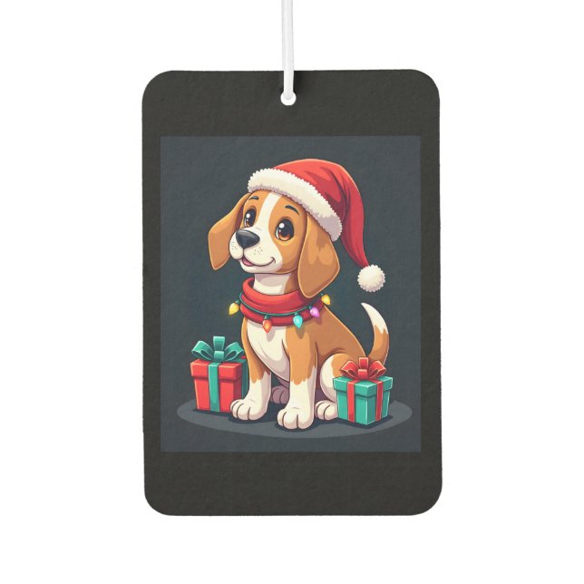 Ambientador Beagle Xmas Encendiendo A Navidades De Perro De Sa (Anverso)