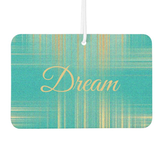 Ambientador Beautiful Modern Turquoise Blue and Gold Dream (Anverso)