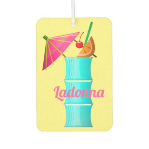 Ambientador Bebida tropical colorida verano cóctel hawaiano
