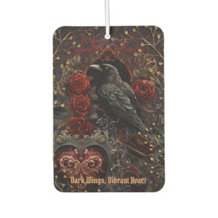 Ambientador Belleza Gótica Oscura Rosas Rojas Cuervo Pájaro Ne
