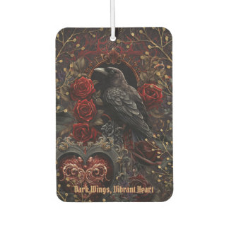 Ambientador Belleza Gótica Oscura Rosas Rojas Cuervo Pájaro Ne