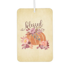 Ambientador Bendita - Calabaza de otoño con flores rosas