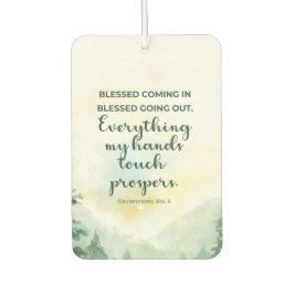 Ambientador Bendita Entrada Y Salida, Acuarela Verde