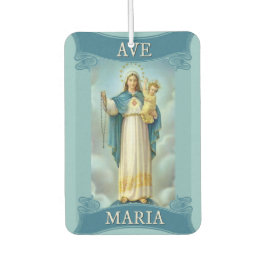 Ambientador Bendita Virgen María con Niño Jesús Rosario