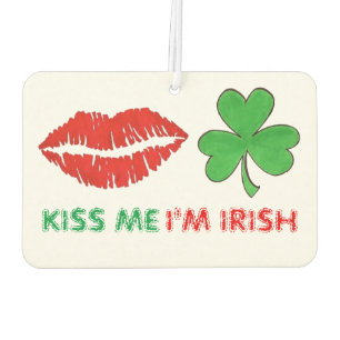 Ambientador Bésame soy el Shamrock verde de los labios rojos i