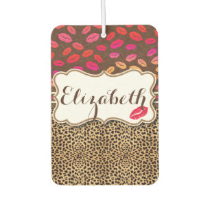 Ambientador Besos de los labios del estampado leopardo