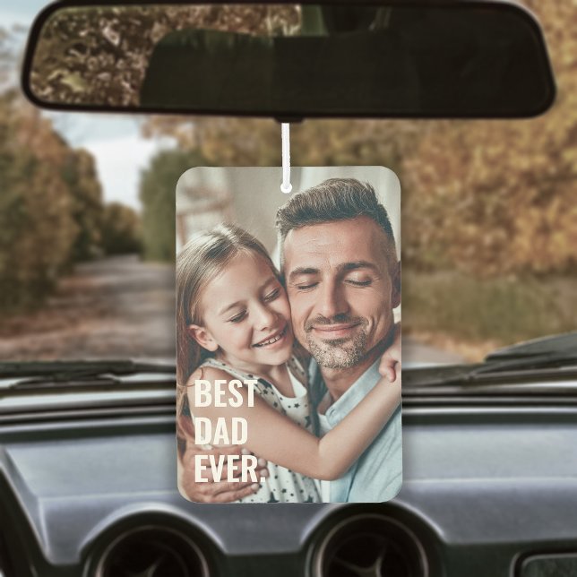 Ambientador Best Dad Ever Photo Air Freshener (Best Dad Ever Photo Air Freshener)