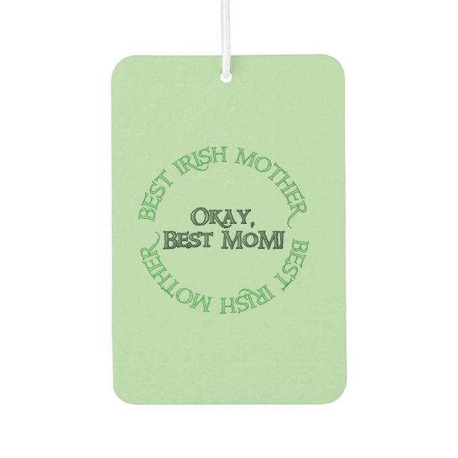 Ambientador Best Irish Mother green car air freshener (Anverso)