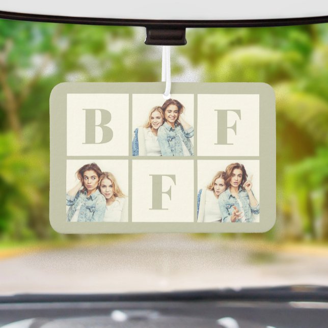Ambientador BFF 3 Photo Collage Best Friends Sage Green (Subido por el creador)