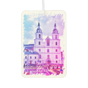 Ambientador Bielorrusia Minsk Architecture Car Air Freshener