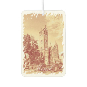 Ambientador Bielorrusia Minsk Architecture Car Air Freshener